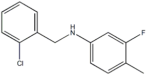 N-[(2-chlorophenyl)methyl]-3-fluoro-4-methylaniline Struktur