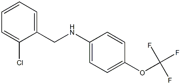 N-[(2-chlorophenyl)methyl]-4-(trifluoromethoxy)aniline Struktur