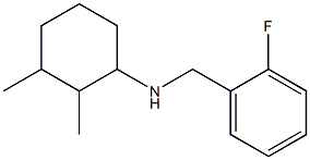 N-[(2-fluorophenyl)methyl]-2,3-dimethylcyclohexan-1-amine Struktur