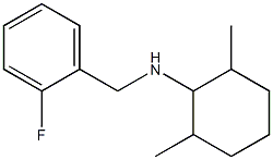 N-[(2-fluorophenyl)methyl]-2,6-dimethylcyclohexan-1-amine Struktur