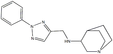 N-[(2-phenyl-2H-1,2,3-triazol-4-yl)methyl]-1-azabicyclo[2.2.2]octan-3-amine Struktur