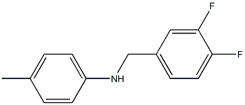 N-[(3,4-difluorophenyl)methyl]-4-methylaniline Struktur