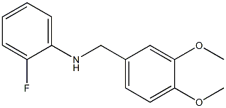 N-[(3,4-dimethoxyphenyl)methyl]-2-fluoroaniline Struktur