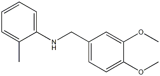 N-[(3,4-dimethoxyphenyl)methyl]-2-methylaniline Struktur