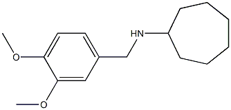 N-[(3,4-dimethoxyphenyl)methyl]cycloheptanamine Struktur