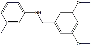 N-[(3,5-dimethoxyphenyl)methyl]-3-methylaniline Struktur