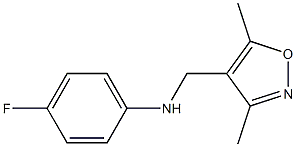 N-[(3,5-dimethyl-1,2-oxazol-4-yl)methyl]-4-fluoroaniline Struktur