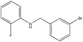 N-[(3-bromophenyl)methyl]-2-fluoroaniline Struktur