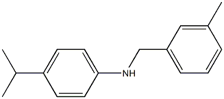 N-[(3-methylphenyl)methyl]-4-(propan-2-yl)aniline Struktur