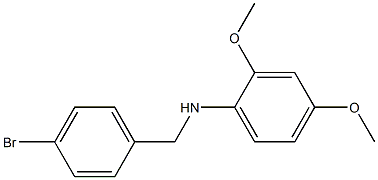 N-[(4-bromophenyl)methyl]-2,4-dimethoxyaniline Struktur