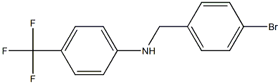 N-[(4-bromophenyl)methyl]-4-(trifluoromethyl)aniline Struktur