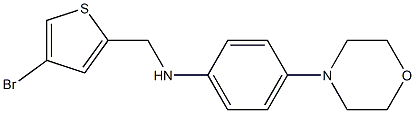 N-[(4-bromothiophen-2-yl)methyl]-4-(morpholin-4-yl)aniline Struktur