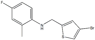 N-[(4-bromothiophen-2-yl)methyl]-4-fluoro-2-methylaniline Struktur