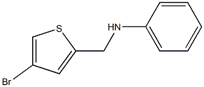 N-[(4-bromothiophen-2-yl)methyl]aniline Struktur