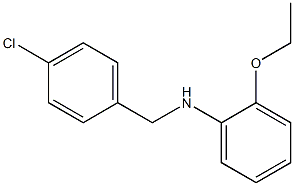 N-[(4-chlorophenyl)methyl]-2-ethoxyaniline Struktur