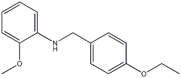 N-[(4-ethoxyphenyl)methyl]-2-methoxyaniline Struktur