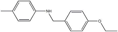 N-[(4-ethoxyphenyl)methyl]-4-methylaniline Struktur