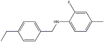 N-[(4-ethylphenyl)methyl]-2-fluoro-4-methylaniline Struktur