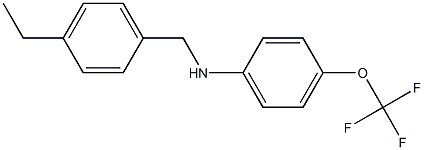 N-[(4-ethylphenyl)methyl]-4-(trifluoromethoxy)aniline Struktur