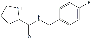 N-[(4-fluorophenyl)methyl]pyrrolidine-2-carboxamide Struktur