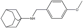 N-[(4-methoxyphenyl)methyl]adamantan-1-amine Struktur