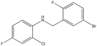 N-[(5-bromo-2-fluorophenyl)methyl]-2-chloro-4-fluoroaniline Struktur