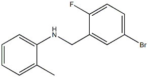 N-[(5-bromo-2-fluorophenyl)methyl]-2-methylaniline Struktur