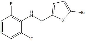 N-[(5-bromothiophen-2-yl)methyl]-2,6-difluoroaniline Struktur