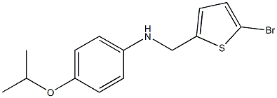 N-[(5-bromothiophen-2-yl)methyl]-4-(propan-2-yloxy)aniline Struktur