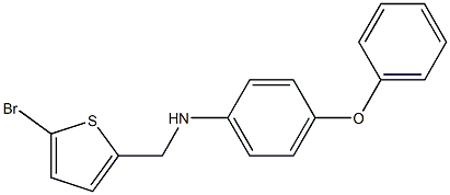 N-[(5-bromothiophen-2-yl)methyl]-4-phenoxyaniline Struktur