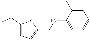 N-[(5-ethylthiophen-2-yl)methyl]-2-methylaniline Struktur