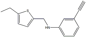 N-[(5-ethylthiophen-2-yl)methyl]-3-ethynylaniline Struktur