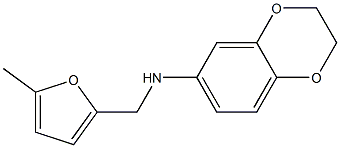 N-[(5-methylfuran-2-yl)methyl]-2,3-dihydro-1,4-benzodioxin-6-amine Struktur