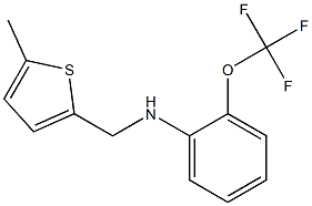 N-[(5-methylthiophen-2-yl)methyl]-2-(trifluoromethoxy)aniline Struktur