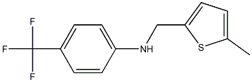 N-[(5-methylthiophen-2-yl)methyl]-4-(trifluoromethyl)aniline Struktur