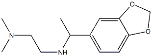 N'-[1-(1,3-benzodioxol-5-yl)ethyl]-N,N-dimethylethane-1,2-diamine Struktur