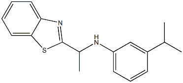 N-[1-(1,3-benzothiazol-2-yl)ethyl]-3-(propan-2-yl)aniline Struktur