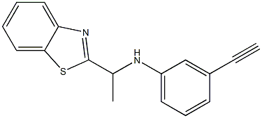 N-[1-(1,3-benzothiazol-2-yl)ethyl]-3-ethynylaniline Struktur