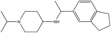 N-[1-(2,3-dihydro-1H-inden-5-yl)ethyl]-1-(propan-2-yl)piperidin-4-amine Struktur