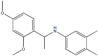 N-[1-(2,4-dimethoxyphenyl)ethyl]-3,4-dimethylaniline Struktur