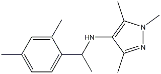 N-[1-(2,4-dimethylphenyl)ethyl]-1,3,5-trimethyl-1H-pyrazol-4-amine Struktur