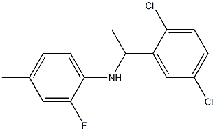 N-[1-(2,5-dichlorophenyl)ethyl]-2-fluoro-4-methylaniline Struktur