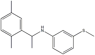 N-[1-(2,5-dimethylphenyl)ethyl]-3-(methylsulfanyl)aniline Struktur