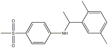 N-[1-(2,5-dimethylphenyl)ethyl]-4-methanesulfonylaniline Struktur