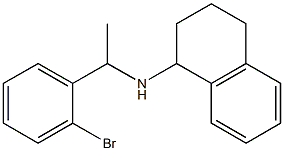 N-[1-(2-bromophenyl)ethyl]-1,2,3,4-tetrahydronaphthalen-1-amine Struktur