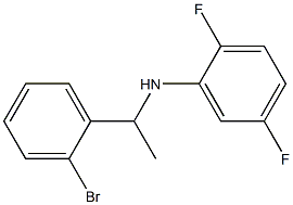 N-[1-(2-bromophenyl)ethyl]-2,5-difluoroaniline Struktur