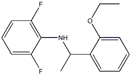 N-[1-(2-ethoxyphenyl)ethyl]-2,6-difluoroaniline Struktur