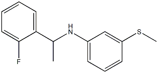 N-[1-(2-fluorophenyl)ethyl]-3-(methylsulfanyl)aniline Struktur