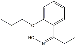 N-[1-(2-propoxyphenyl)propylidene]hydroxylamine Struktur