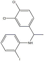 N-[1-(3,4-dichlorophenyl)ethyl]-2-iodoaniline Struktur